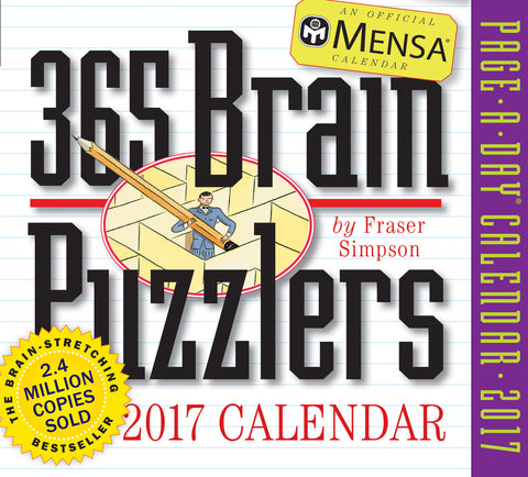 Mensa 365 Brain Puzzlers Page-A-Day Calendar 2017