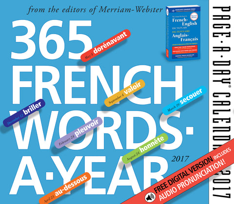 365 French Words-A-Year Page-A-Day Calendar 2017