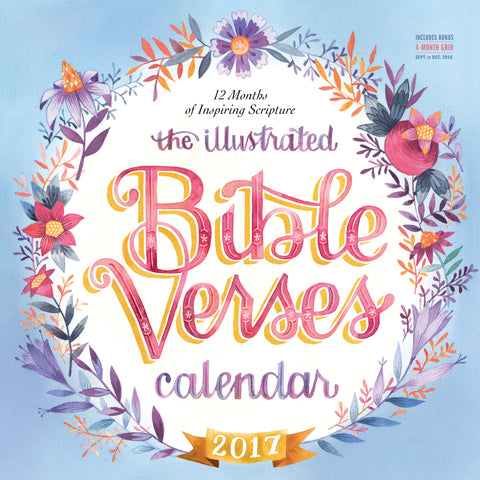 The Illustrated Bible Verses Wall Calendar 2017