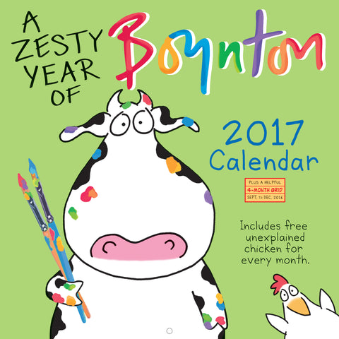 A Zesty Year of Boynton Wall Calendar 2017
