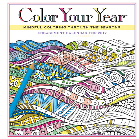 Color Your Year Engagement Calendar 2017
