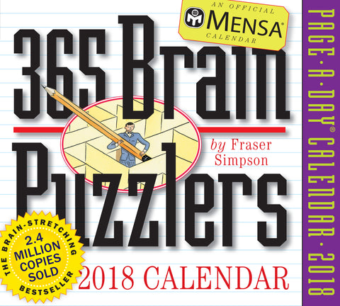 Mensa 365 Brain Puzzlers Page-A-Day Calendar 2018
