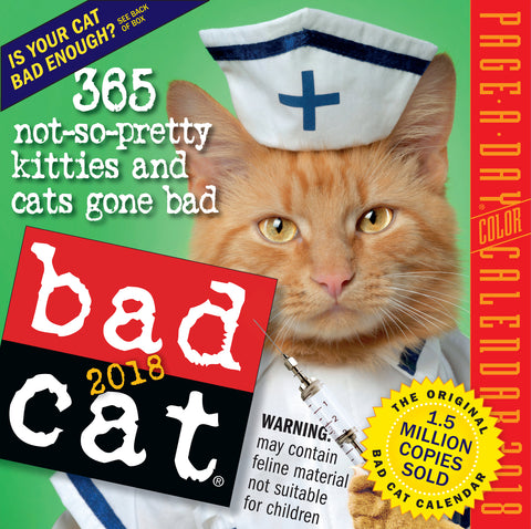 Bad Cat Page-A-Day Calendar 2018