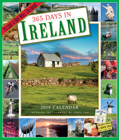 365 Days in Ireland Picture-A-Day Wall Calendar 2018
