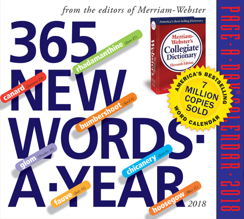 365 New Words-A-Year Page-A-Day Calendar 2018