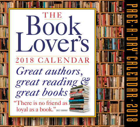 The Book Lover's Page-A-Day Calendar 2018