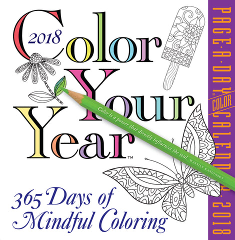Color Your Year Page-A-Day Calendar 2018