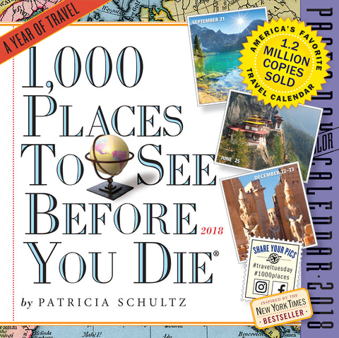 1,000 Places to See Before You Die Page-A-Day Calendar 2018