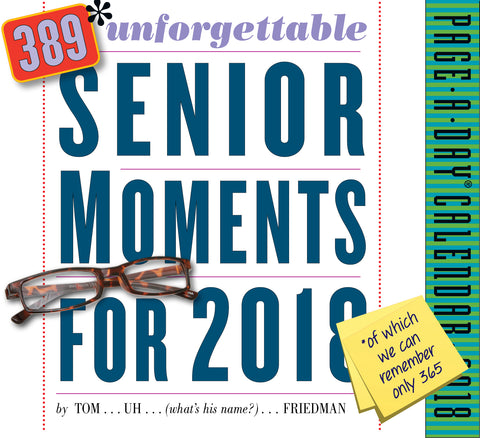 389* Unforgettable Senior Moments Page-A-Day Calendar 2018