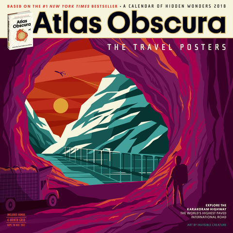 Atlas Obscura Wall Calendar 2018