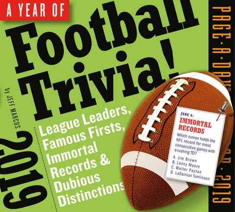 A Year of Football Trivia! Page-A-Day Calendar 2019