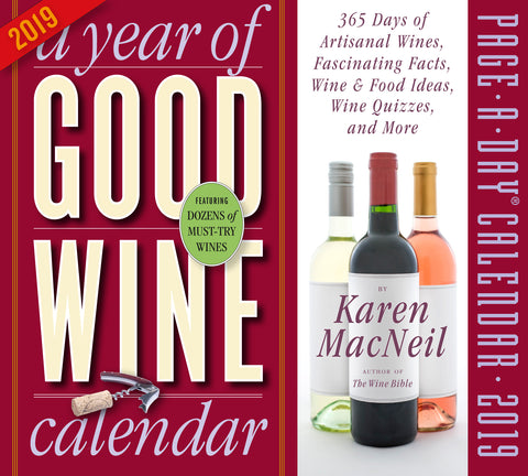 Year of Good Wine Page-A-Day Calendar 2019