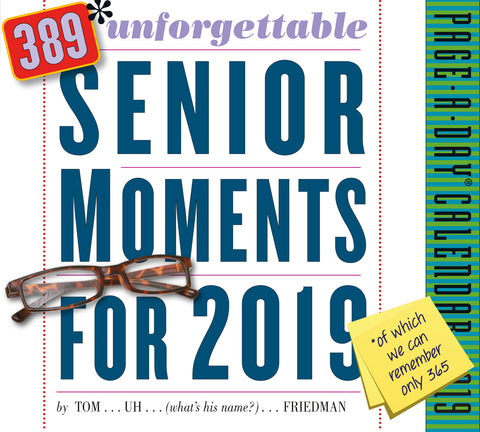 389* Unforgettable Senior Moments Page-A-Day Calendar 2019