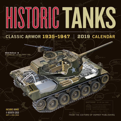 Historic Tanks Wall Calendar 2019
