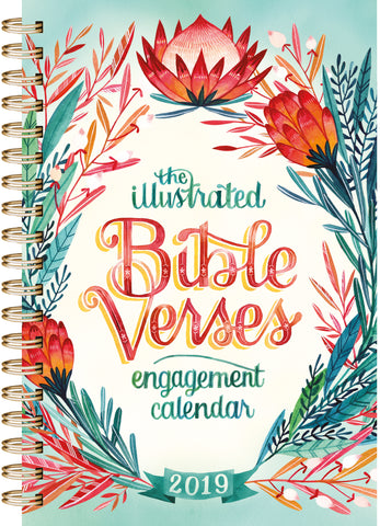 Illustrated Bible Verses Engagement Calendar 2019