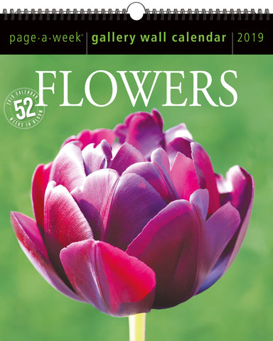 Flowers Page-A-Week Gallery Wall Calendar 2019