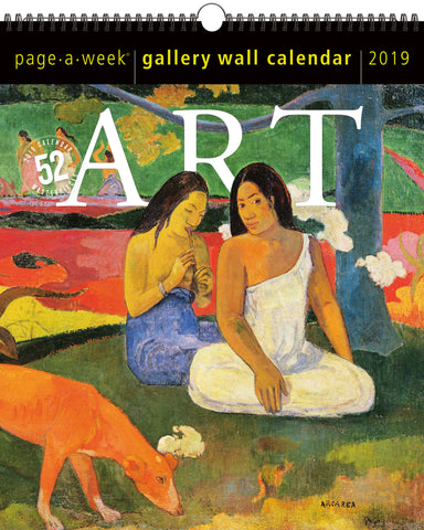 Art Page-A-Week Gallery Wall Calendar 2019