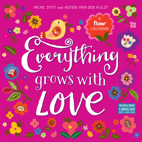 Everything Grows with Love Mini Wall Calendar 2019