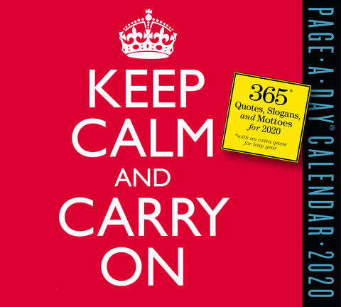 Keep Calm and Carry On Page-A-Day Calendar 2020