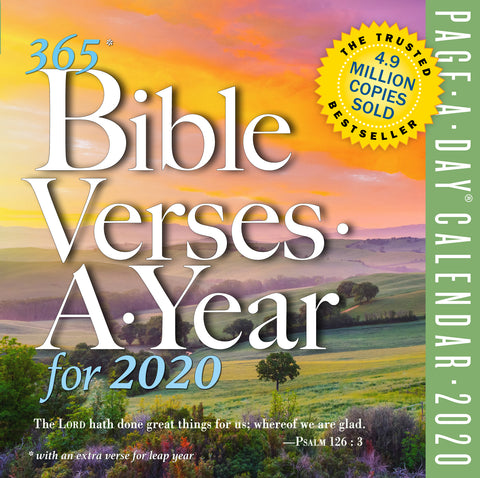 365 Bible Verses-A-Year Page-A-Day Calendar 2020