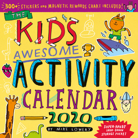 Kid's Awesome Activity Wall Calendar 2020