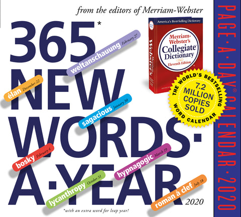 365 New Words-A-Year Page-A-Day Calendar 2020