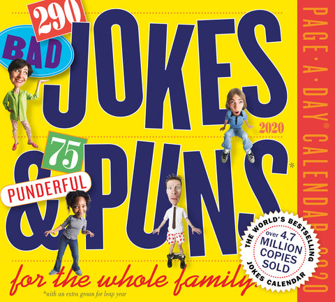 290 Bad Jokes & 75 Punderful Puns for the Whole Family Page-A-Day Calendar 2020