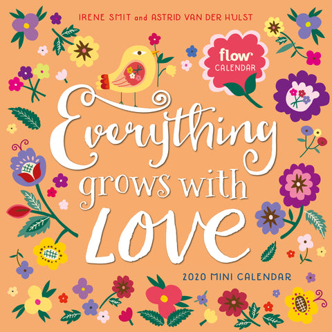 Everything Grows with Love Mini Wall Calendar 2020