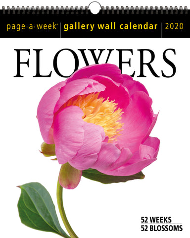 Flowers Page-A-Week Gallery Wall Calendar 2020