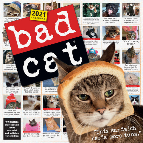 Bad Cat Wall Calendar 2021