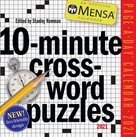 Mensa 10-Minute Crossword Puzzles Page-A-Day Calendar 2021