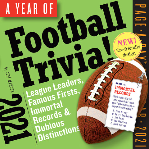 Year of Football Trivia! Page-A-Day Calendar 2021