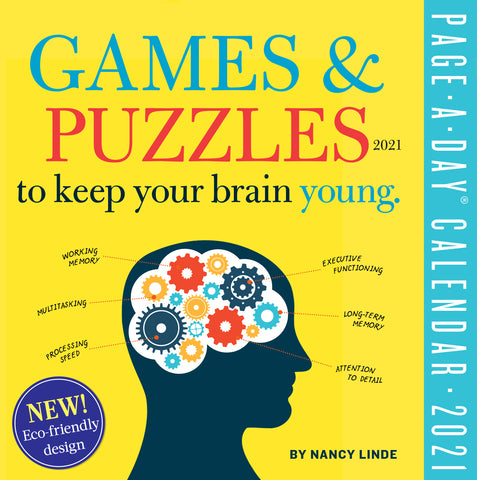 Games and Puzzles to Keep Your Brain Young Page-A-Day Calendar for 2021