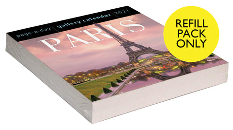 Paris Page-A-Day Gallery Calendar 2021 Refill Pack