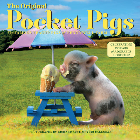 The Original Pocket Pigs Wall Calendar 2022