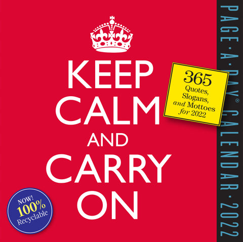 Keep Calm and Carry On Page-A-Day Calendar 2022