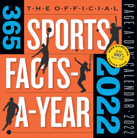 Official 365 Sports Facts-A-Year Page-A-Day Calendar 2022