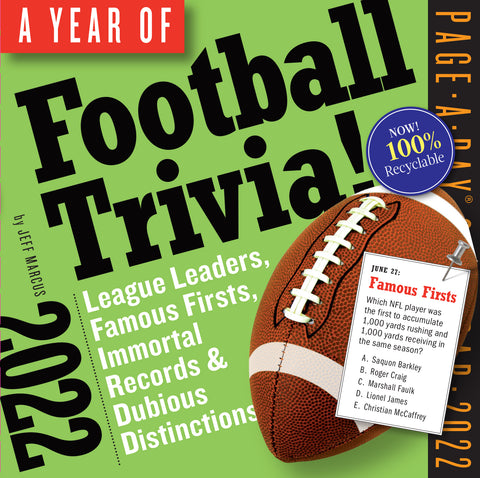 A Year of Football Trivia! Page-A-Day Calendar 2022