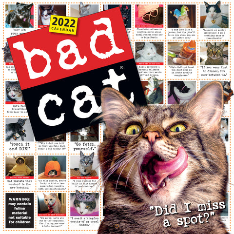 Bad Cat Wall Calendar 2022