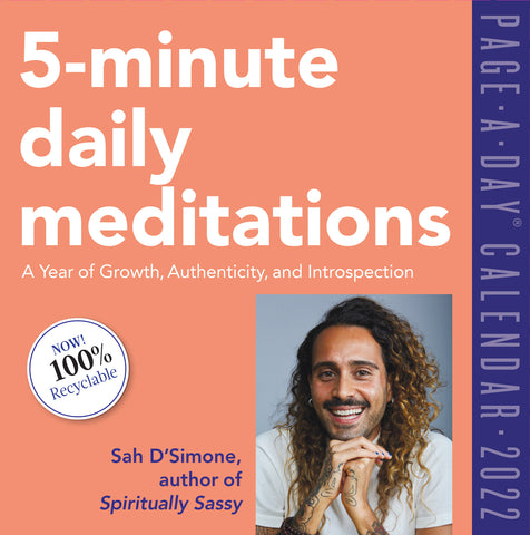 5-Minute Daily Meditations Page-A-Day Calendar 2022