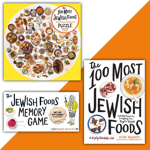 The 100 Most Jewish Foods Gift Set: Book, Game and Puzzle