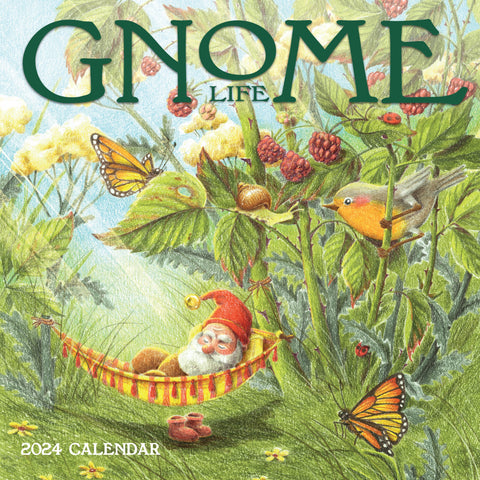 Gnome Life Wall Calendar 2024