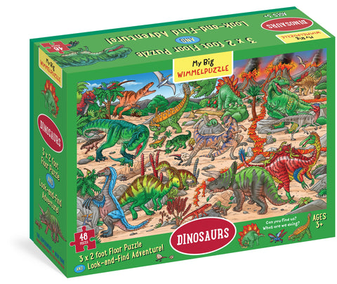 My Big Wimmelpuzzle—Dinosaurs Floor Puzzle, 48-Piece